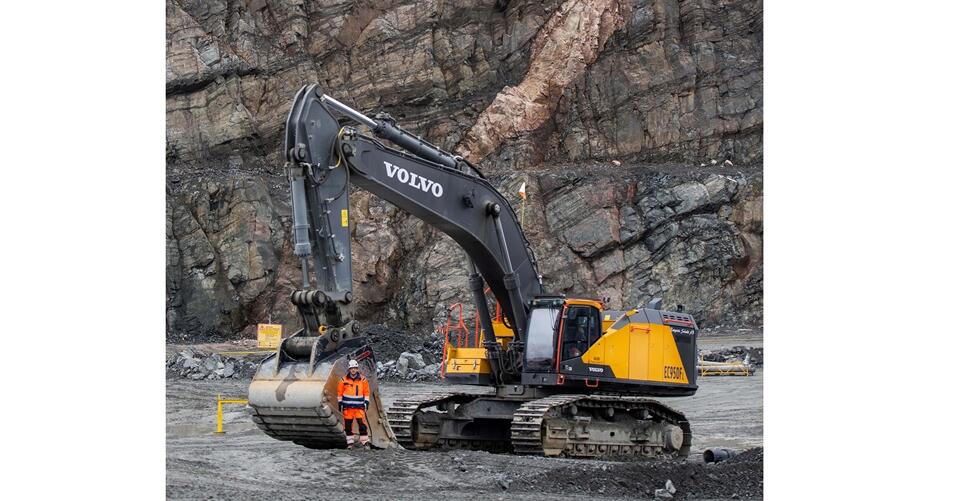 first Volvo EC950F in Sweden