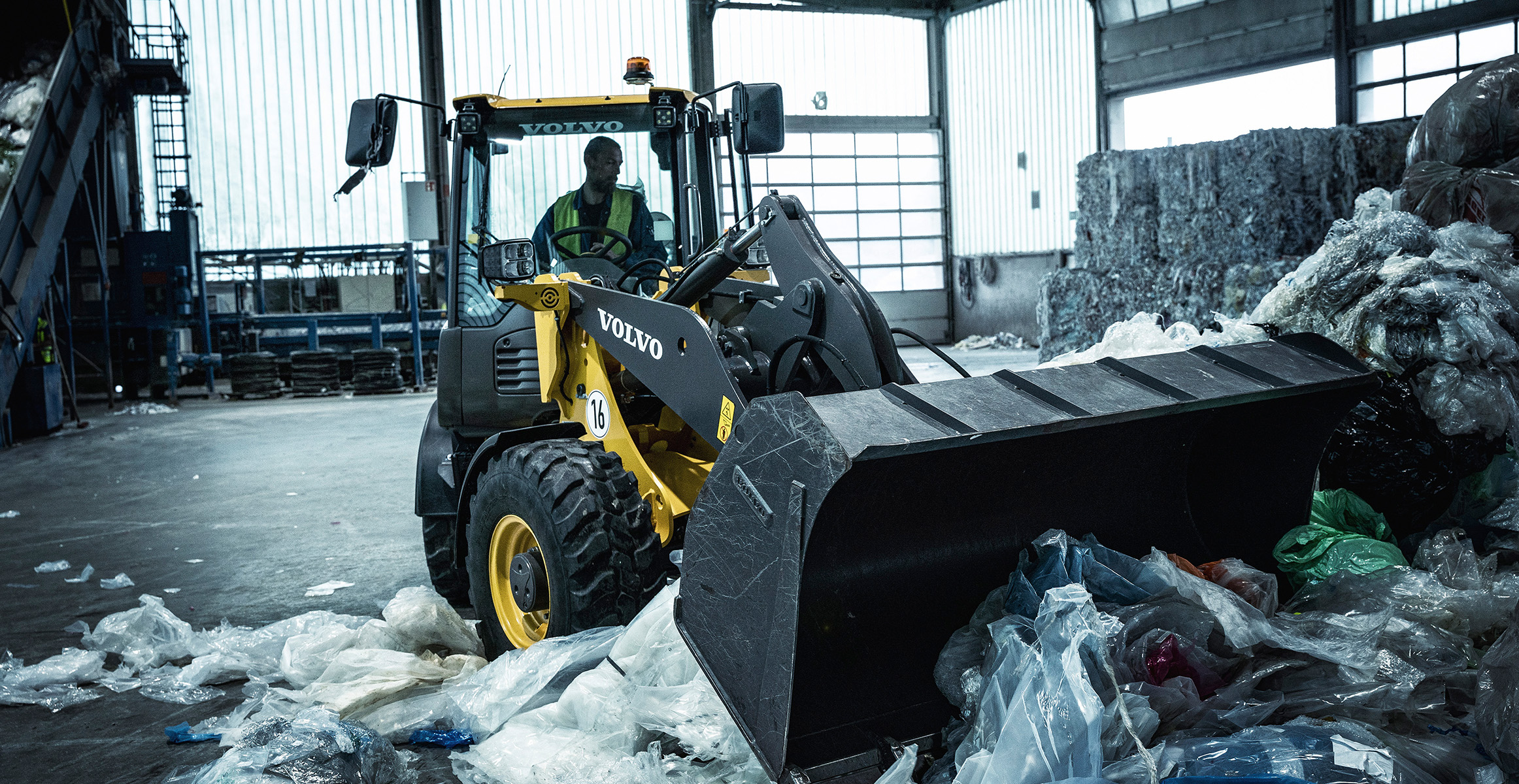 Volvo L25 Electric bei Boehm Recycling