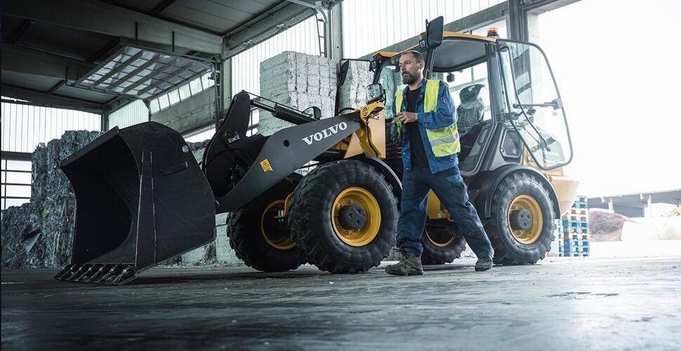 Volvo L25 Electric bei Boehm Recycling