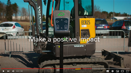 Infrastruktur - Volvo CE - Vattenfall - Schweden