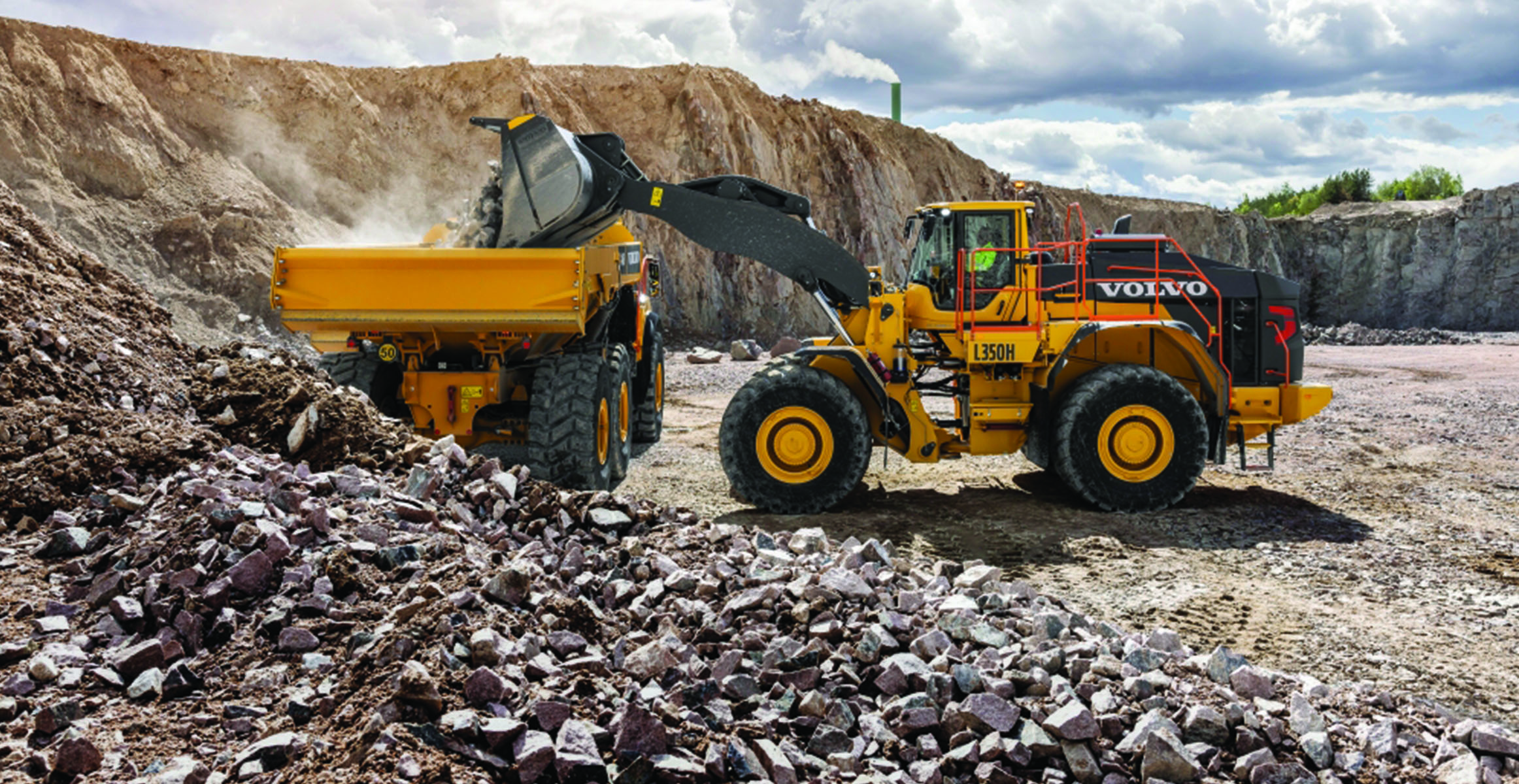 Volvo CE auf der Steinexpo 