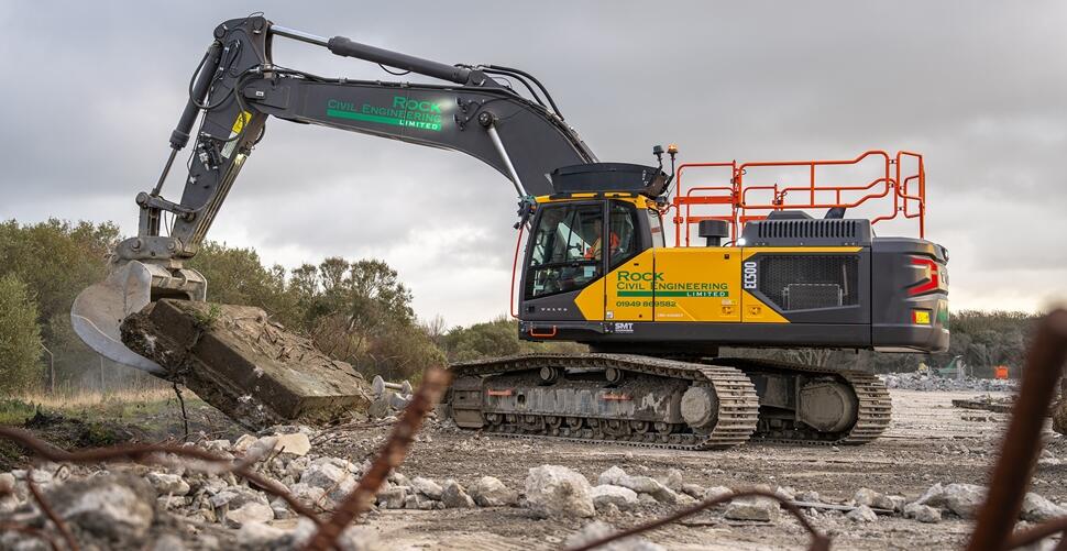 New generation Volvo EC500 takes on tough demolition challenge