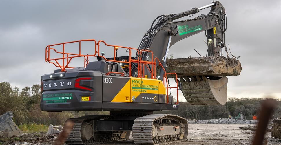 New generation Volvo EC500 takes on tough demolition challenge
