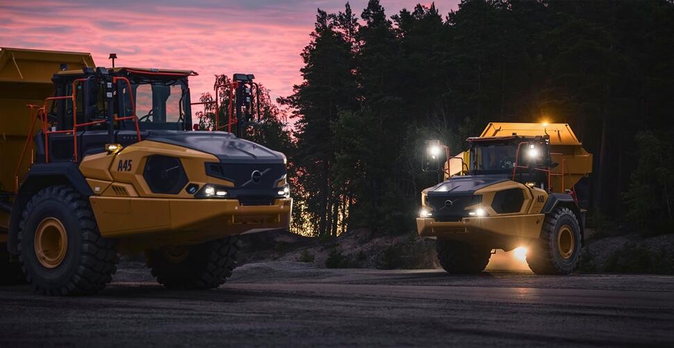 Neue Generation von knickgelenkten Dumpern von Volvo CE
