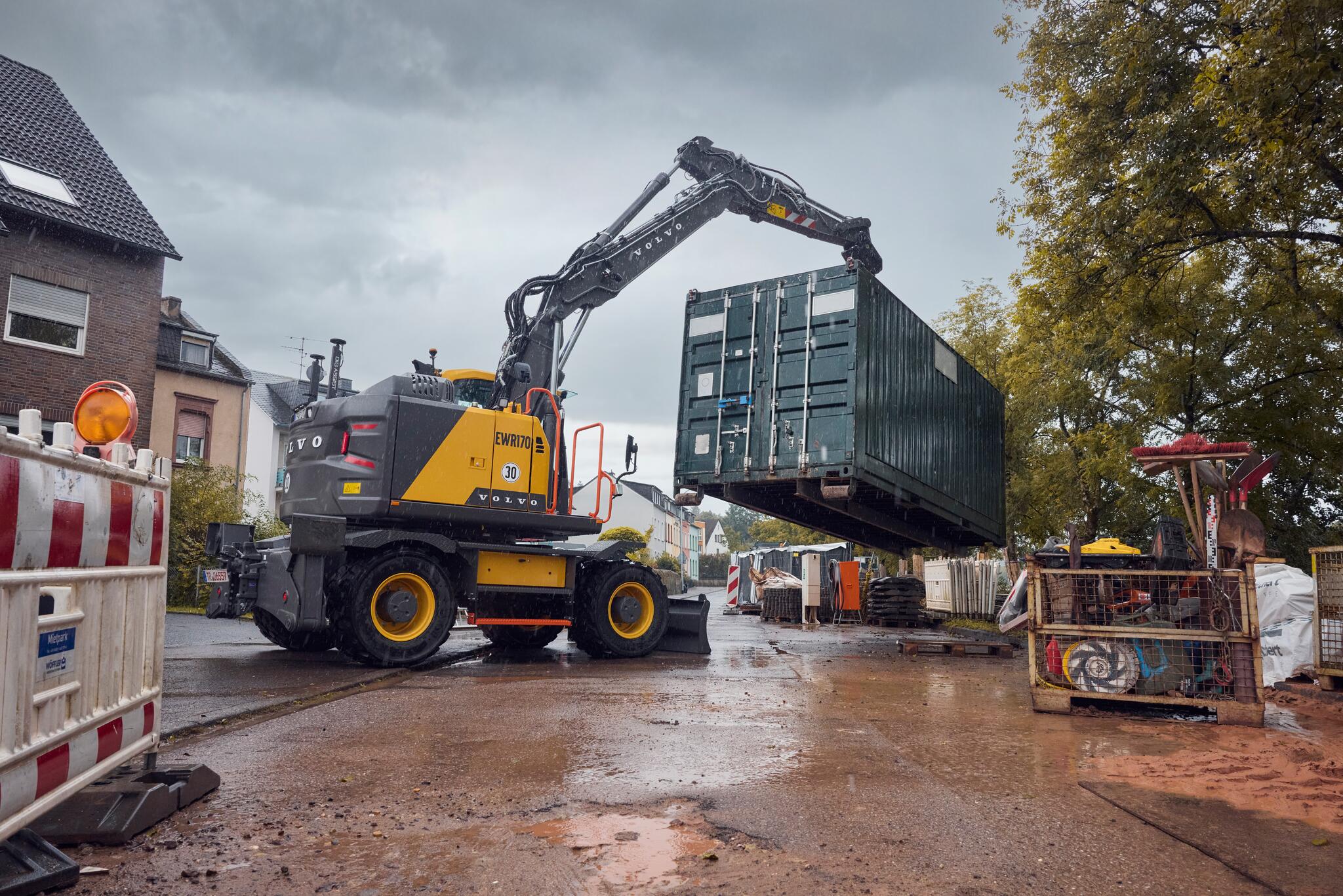 Volvo-Mobilbagger EWR150 und EWR170 neue Generation