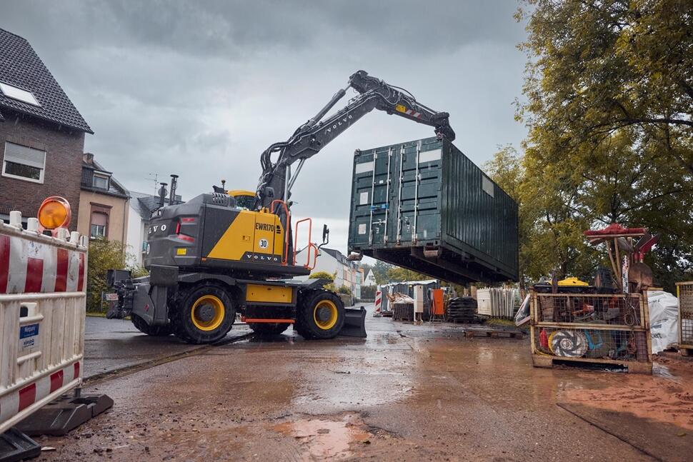 Volvo-Mobilbagger EWR150 und EWR170 neue Generation