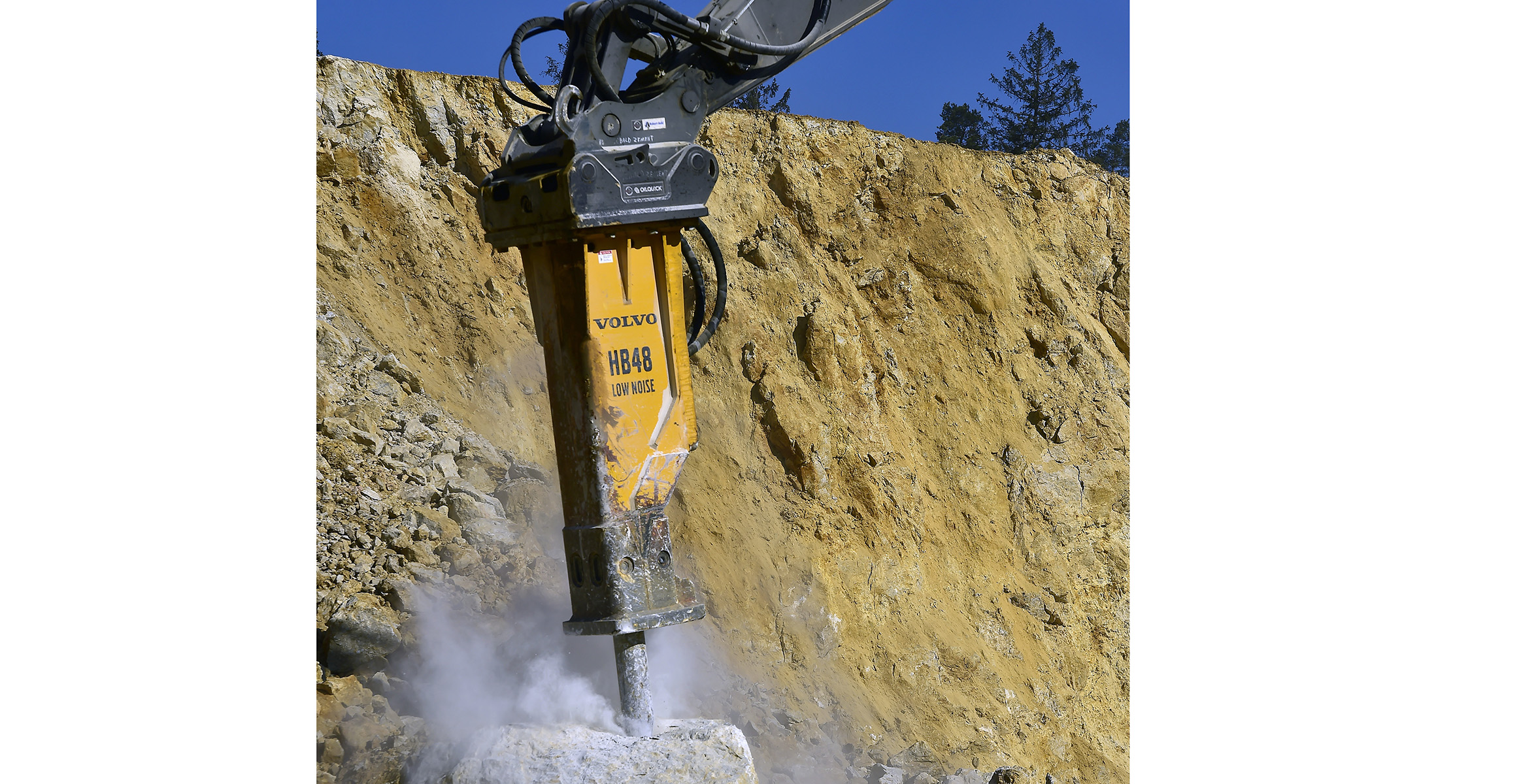 Sebald Zement mit EC530E und Volvo-Hammer