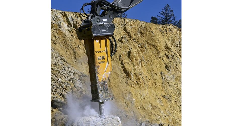 Sebald Zement mit EC530E und Volvo-Hammer