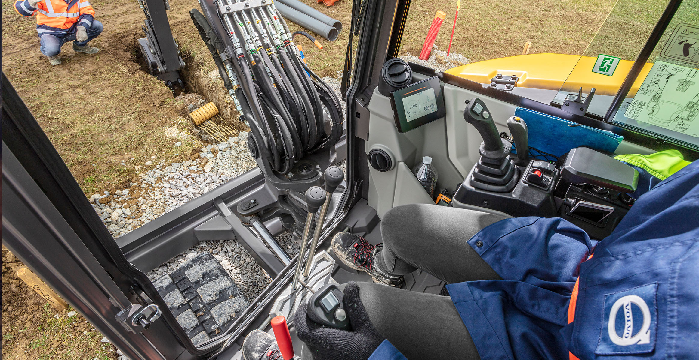 Volvo-Kurzheckbagger ECR58