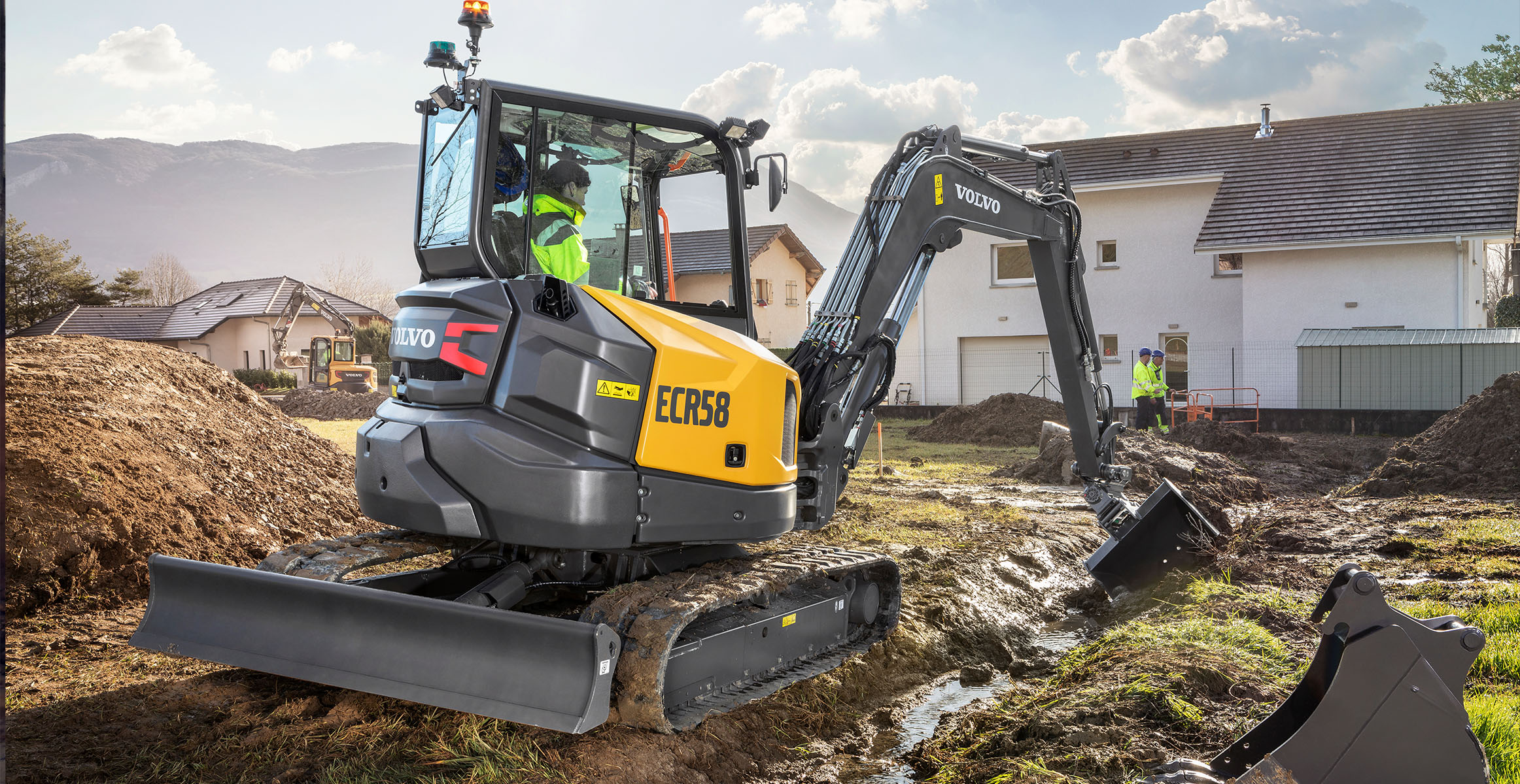 Volvo-Kurzheckbagger ECR58