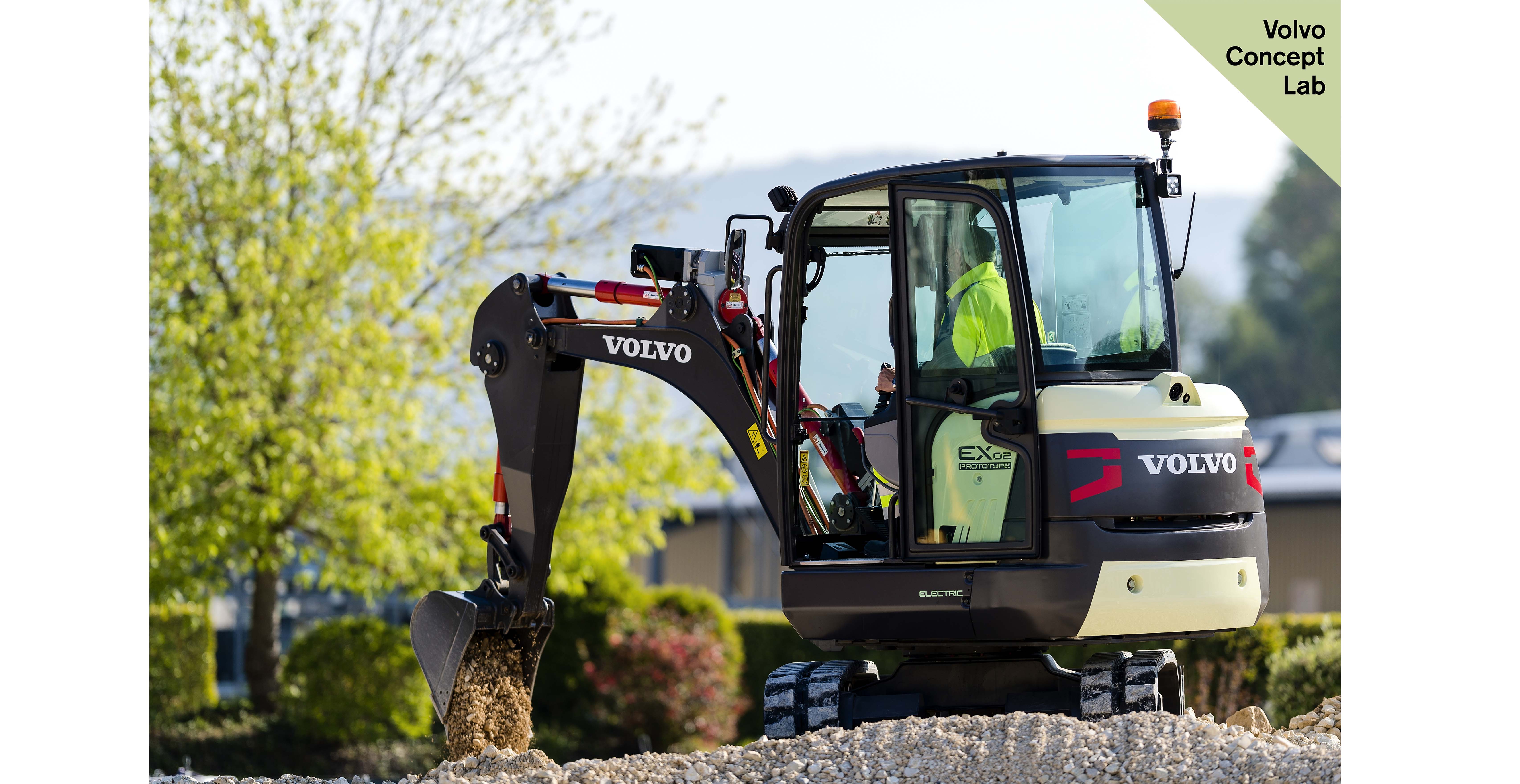Volvo-Kompaktbagger EX2