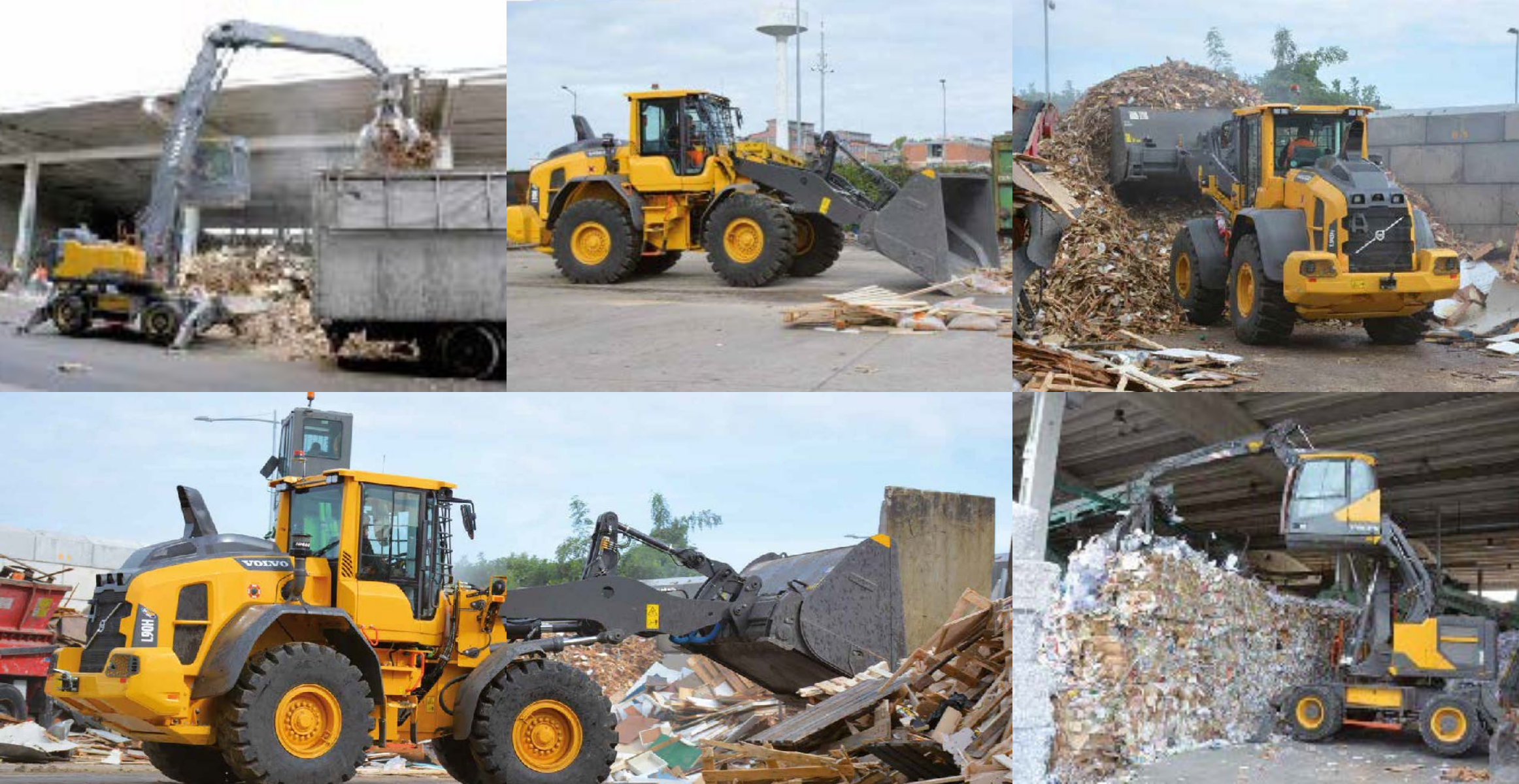 Pale e escavatori nel riciclaggio