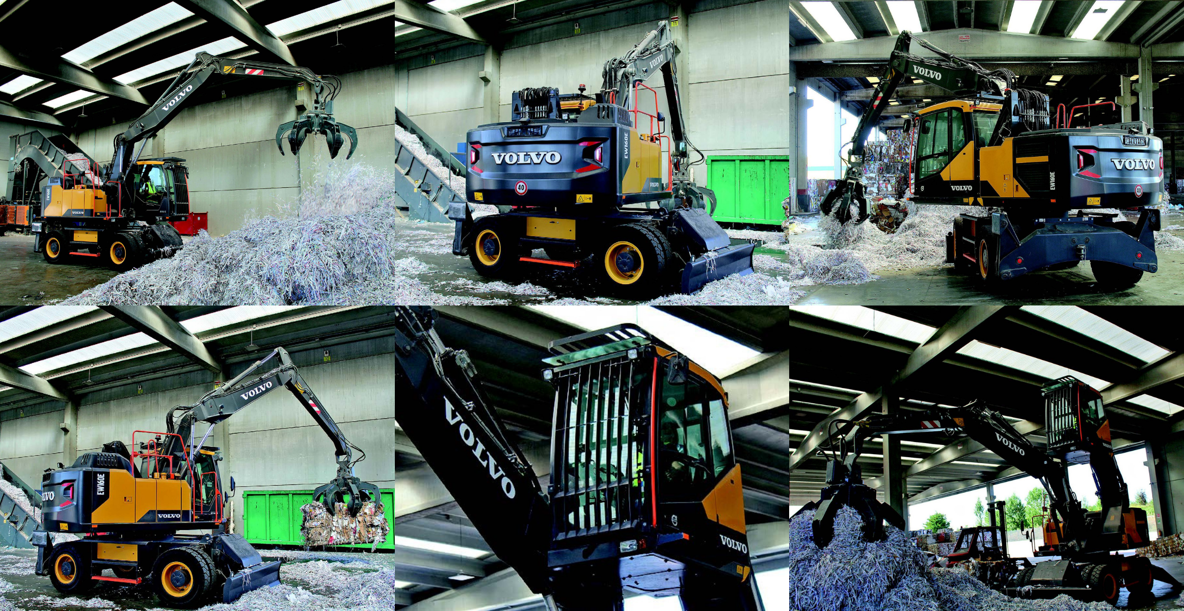 EscavatoreEW160E MH riciclaggio carta