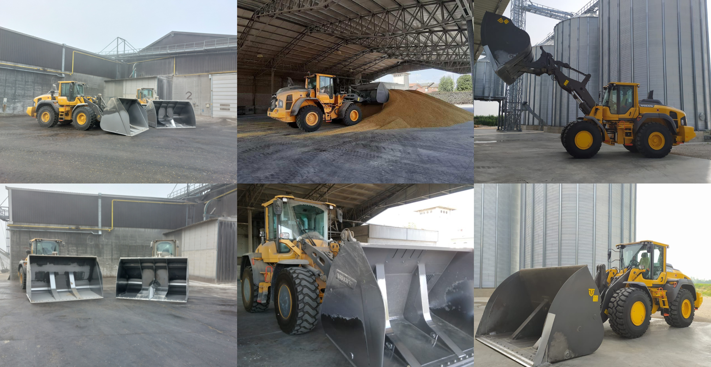 Pale Gommate Volvo nel settore Cerealicolo