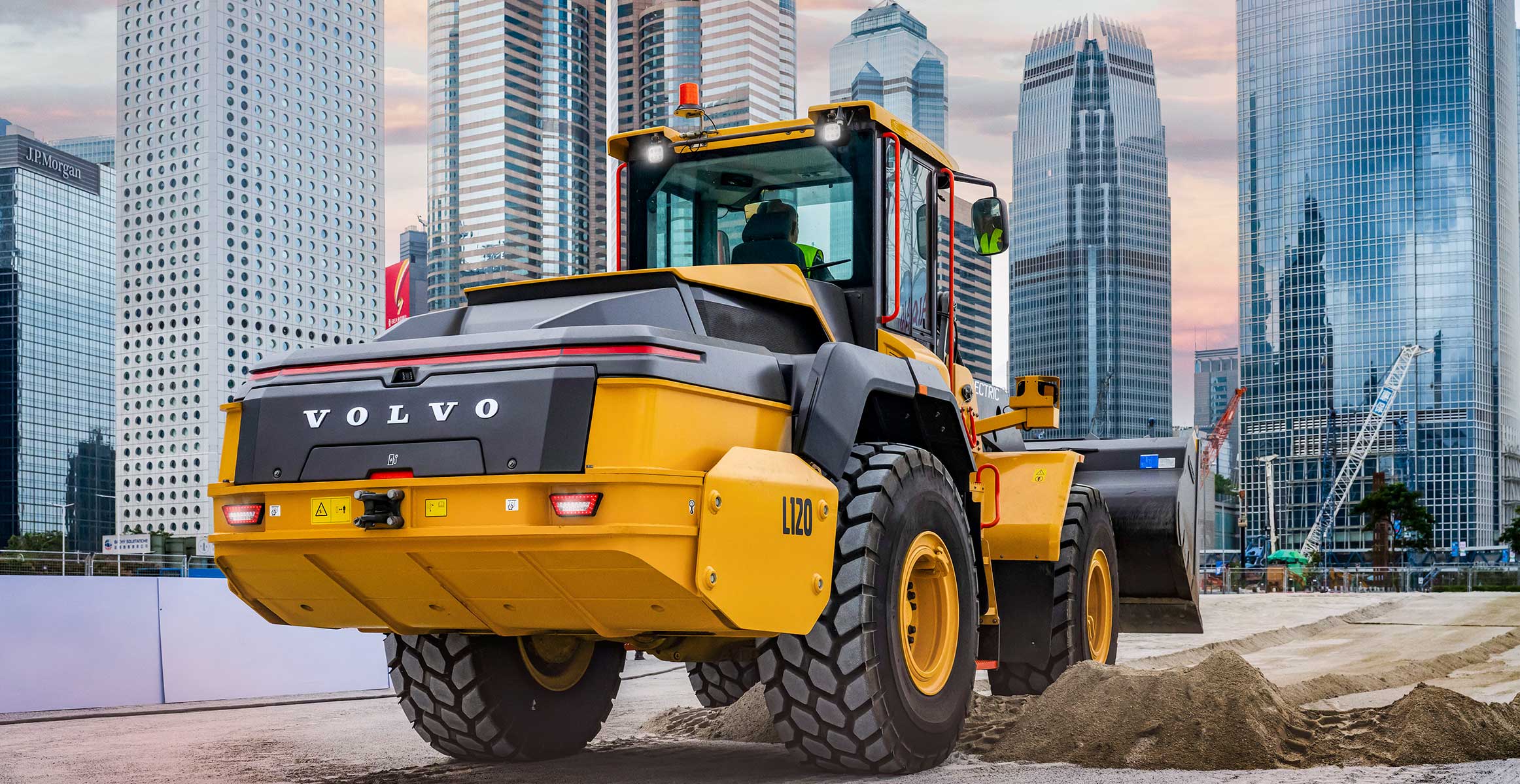 Volvo CE L120 Electric wheel loader.