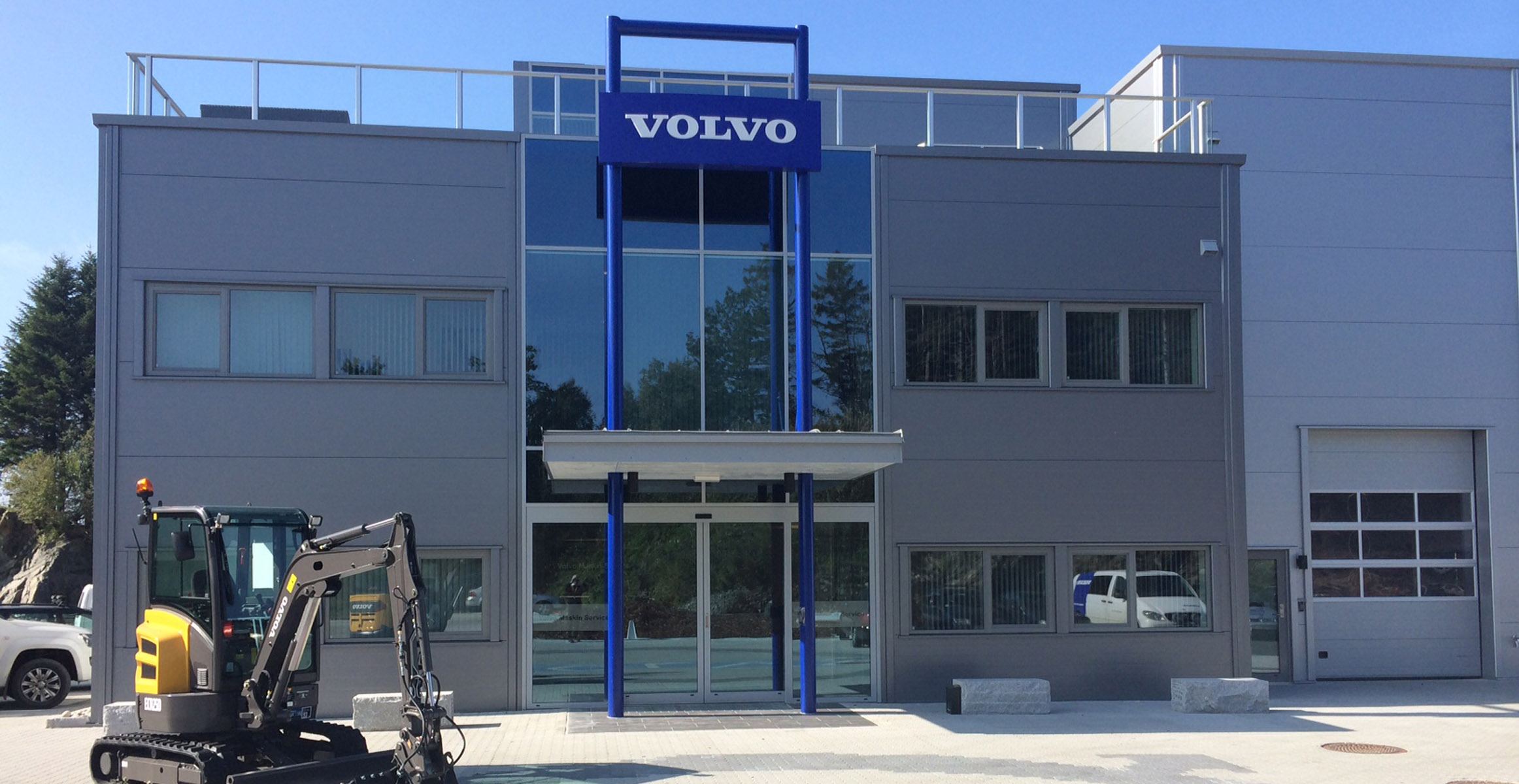 Det nye kontorbygget/verkstedet i Bergen