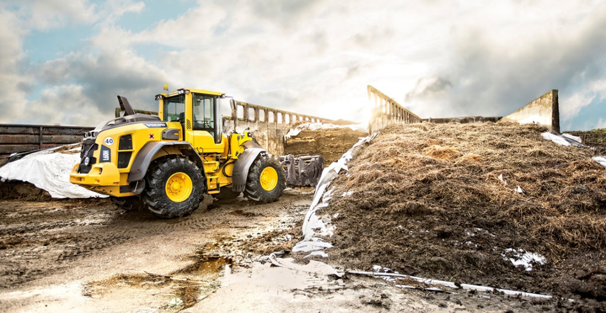Équipement agricole pour  chargeuse sur pneus Volvo