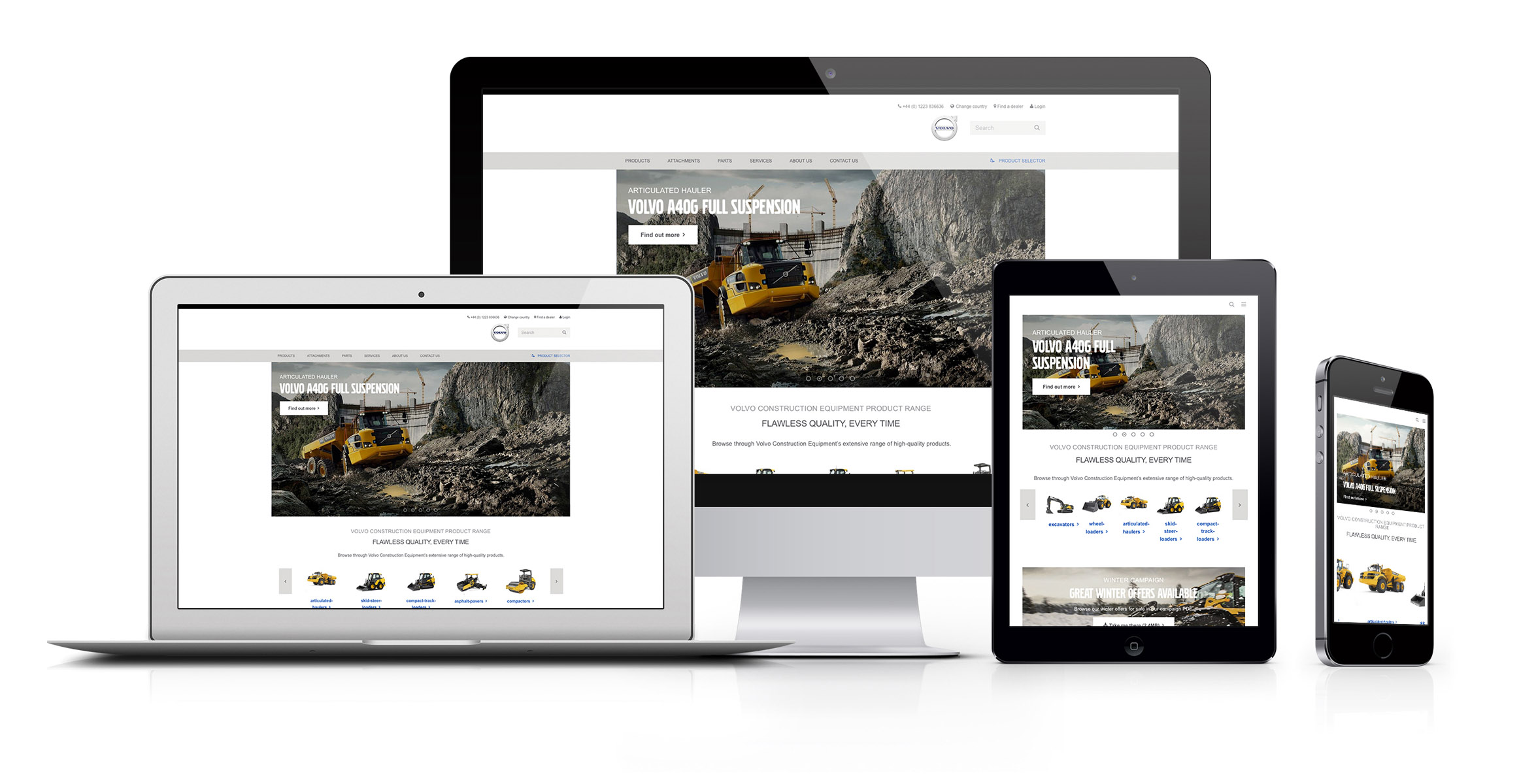 Volvo Construction Equipment EMEA'da tamamen yeniden tasarlanmış web sitesinin lansmanını yapıyor