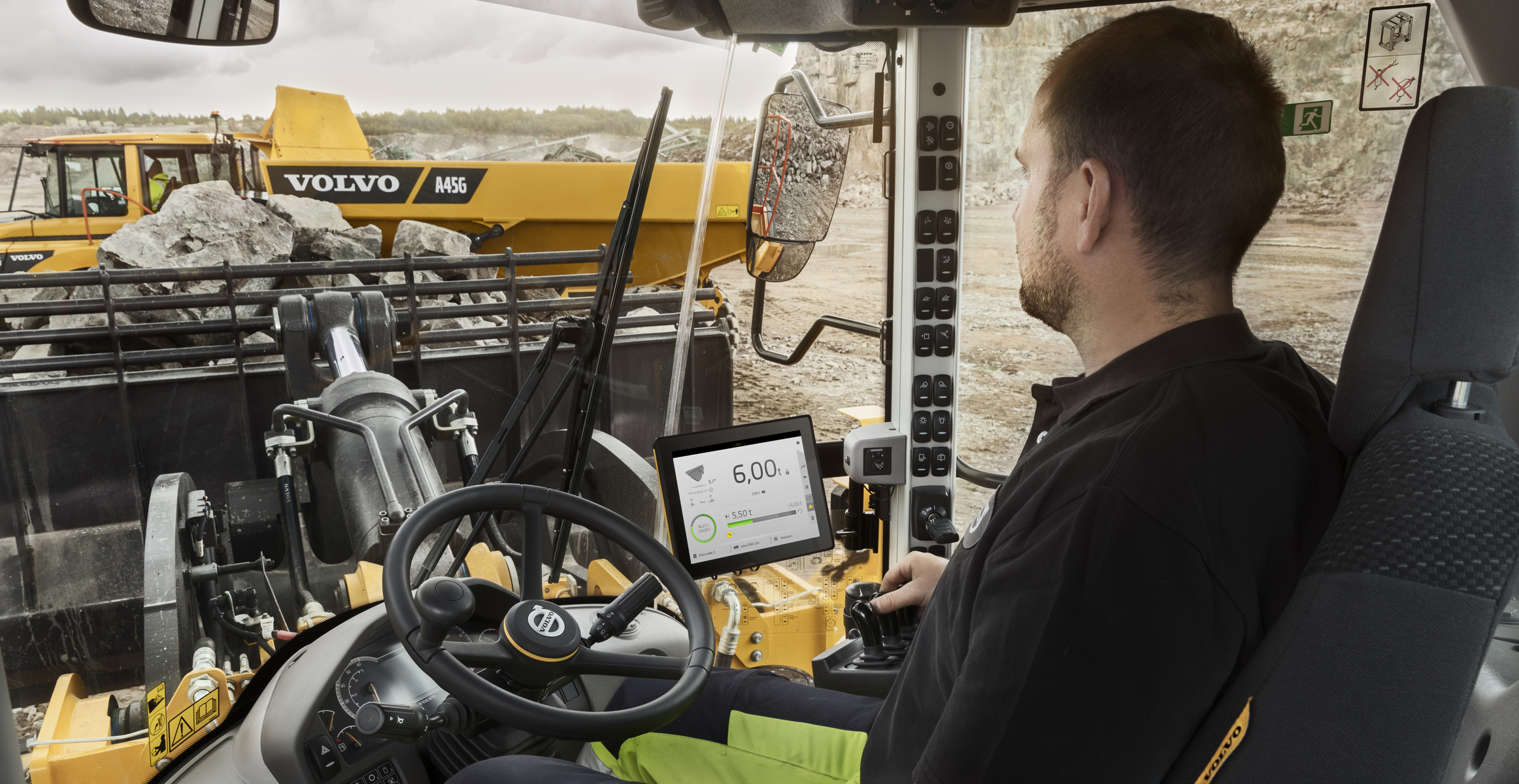 Use on-board weighing features to avoid overloading